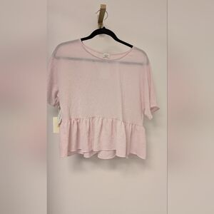 Wilfred Soft Pink Peplum Blouse